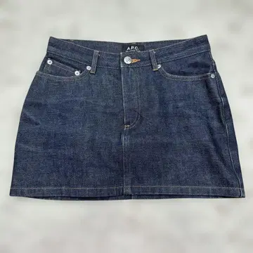 A.P.C. 데님 미니 스커트 34 인디고 코튼 100%