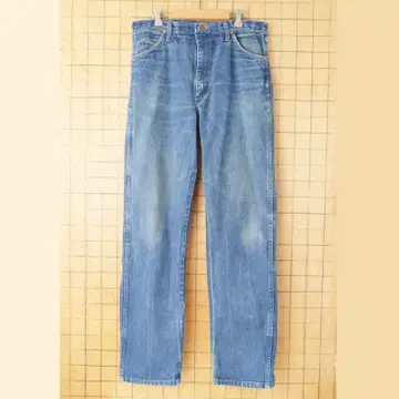 90s USA Wrangler 13MWZ 블루 데님 팬츠 W35 ss70