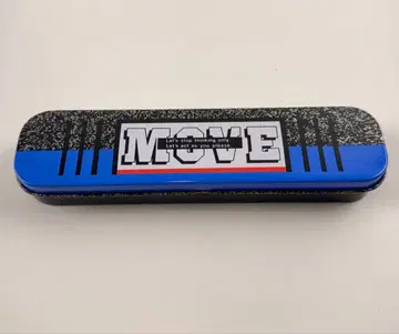 빈티지 MOVE 로고 소품함 펜 케이스 필통