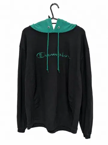 Champion REVERSE WEAVE 후드티 블랙 그린