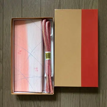 새상품 허리띠 오비 장식 천 세트 겹침 끈 핑크 계열