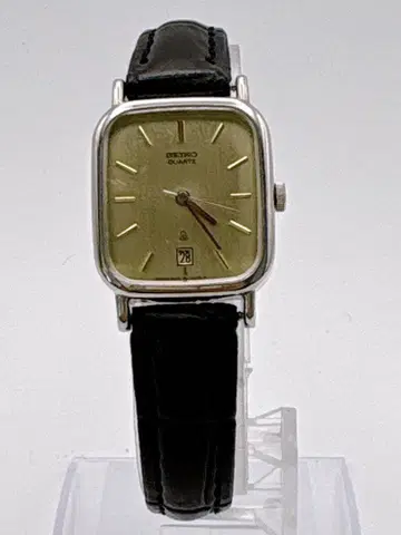 SEIKO QUARTZ 손목시계 본체 스퀘어 골드 다이얼