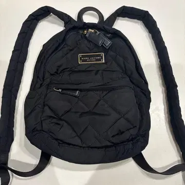 MARC JACOBS 퀼팅 나일론 백팩 블랙