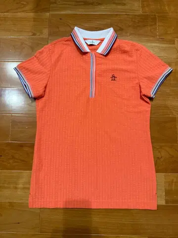 새상품급 Munsingwear 먼싱웨어 피케 셔츠 오렌지 M