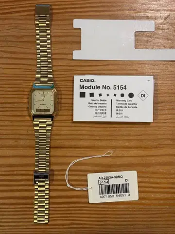 [ 새상품급 ] CASIO AQ-230GA-9DMQ 골드 손목시계