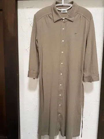 LACOSTE 라코스테 폴로 셔츠 원피스 베이지 42