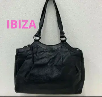 최종 가격 IBIZA 가죽 숄더백 블랙