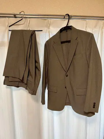 UNIQLO 비즈니스 정장 셋업 그레이 감동 자켓 감동 팬츠