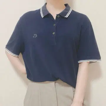 LACOSTE 라코스테 피케 셔츠 네이비 슬림핏