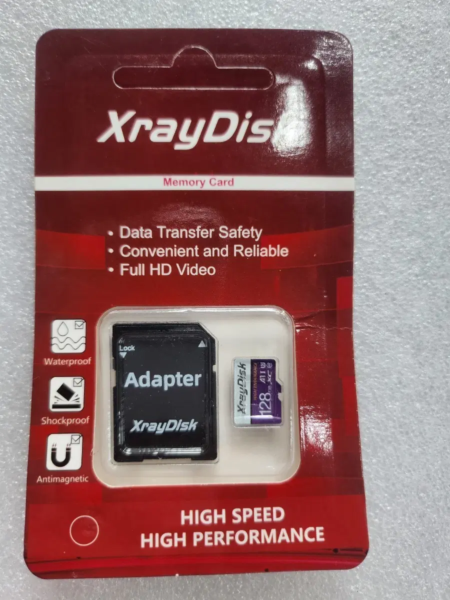 XrayDisk 128GB MicroSD 카드 + 어댑터 새상품