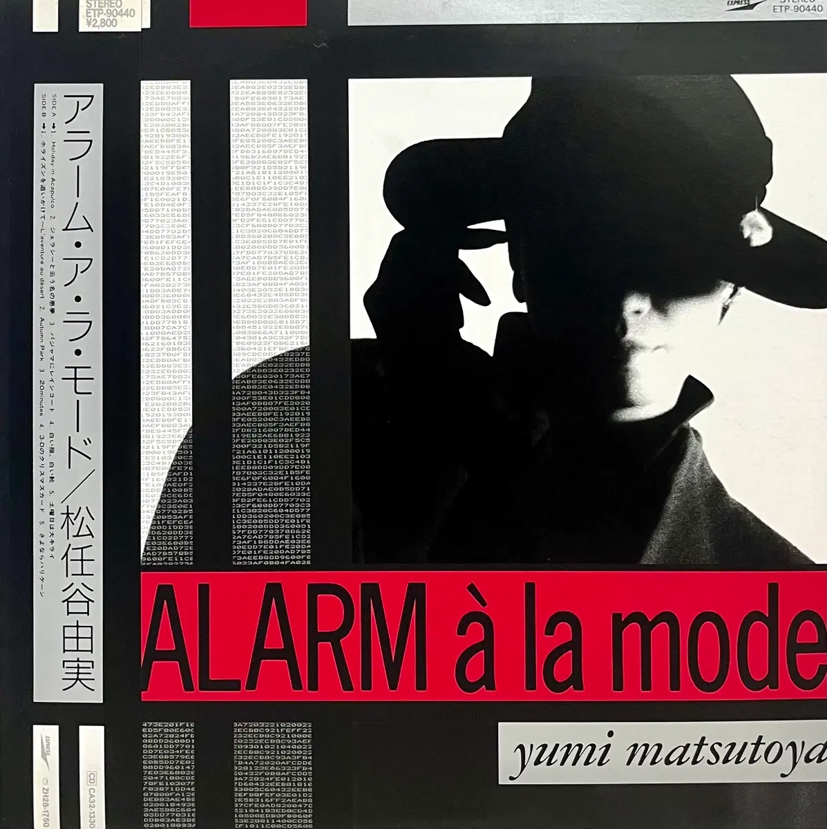 시티팝 마츠토야 유미 -Alarm A La Mode LP