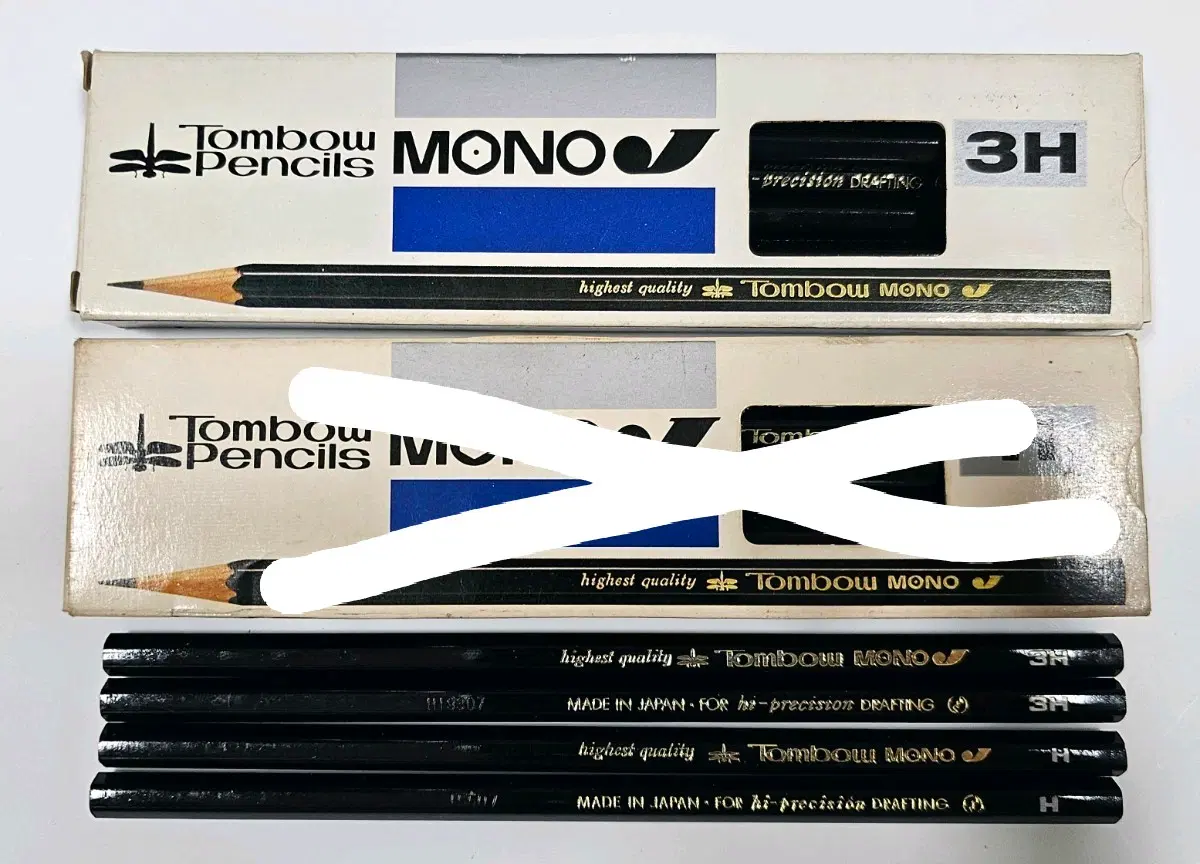 TOMBOW MONO J 3H. 빈티지연필