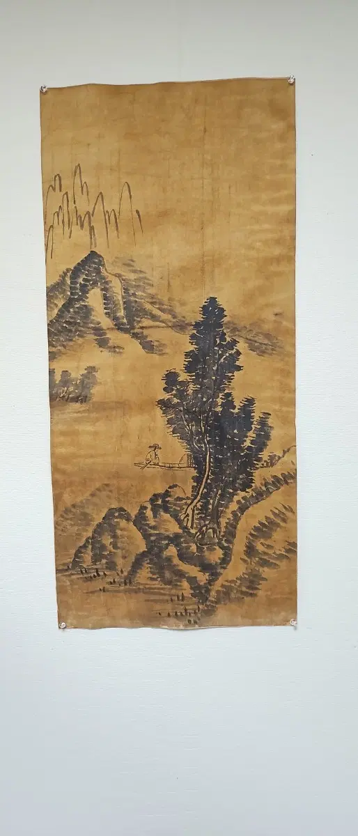 옛날 민화 산수화 옛날그림 베바닥 옛날민화