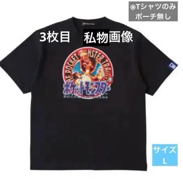 새상품 패키지 T셔츠 포켓몬스터 빨간색 Unisex L 리자몽