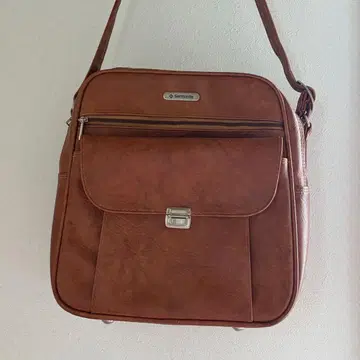 Samsonite 남성용 숄더백 브라운
