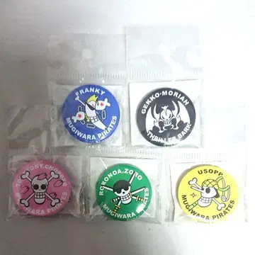 ONE PIECE 캔뱃지 5종 세트 해적기 원피스