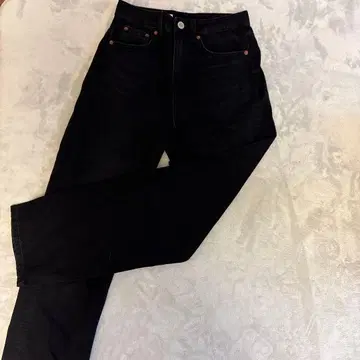 ZARA 스트레이트 데님 블랙 EUR36