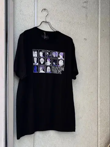 헌터헌터 그래픽 환영여단 애니메이션 티셔츠 블랙 L 사이즈