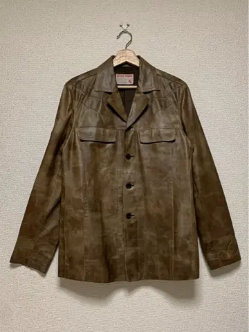291295=HOMME 패치워크 가죽 자켓 jacket 00s