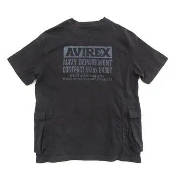 [ AVIREX ] 카고 포켓 코튼 T셔츠 sizeM