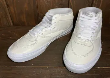 레어 VANS HALF CAB 화이트 가죽 스니커즈 기무라 타쿠야
