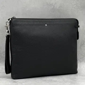 새상품급 MONTBLANC 마이스터슈테크 가죽 클러치백 블랙