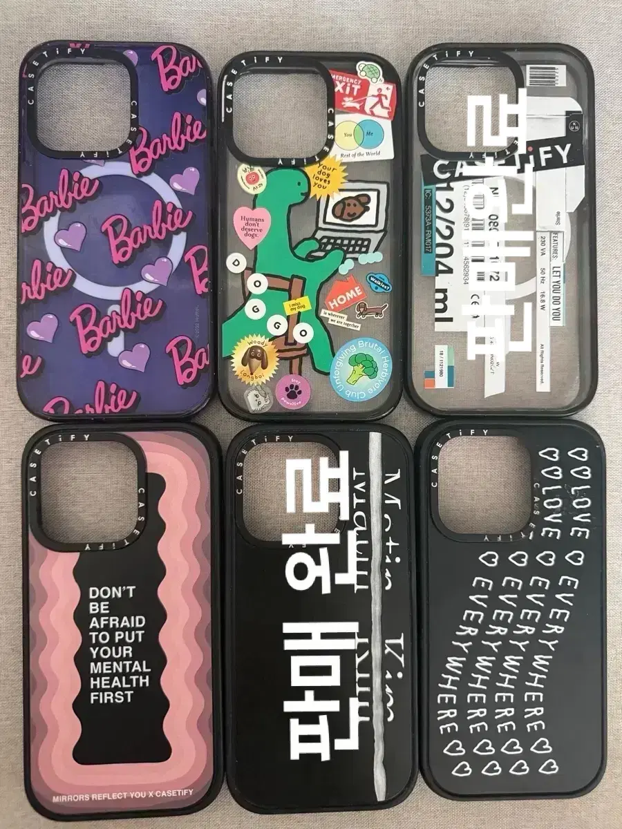 케이스티파이 아이폰 15pro(프로) 케이스 6개