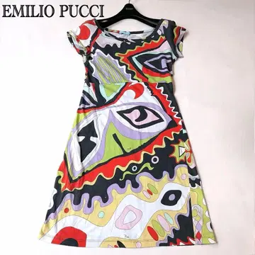 Emilio Pucci 에밀리오 푸치 반팔 원피스 푸치 패턴 코튼