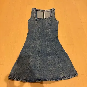 Abercrombie & Fitch 데님 슬리브리스 원피스
