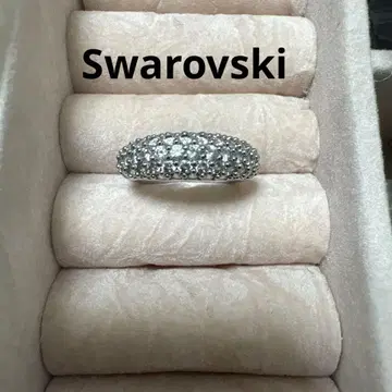 SWAROVSKI 스와로브스키 반지 파베 반지 실버 50 9호