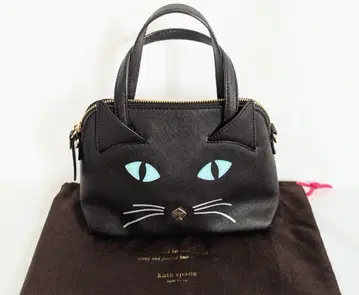 케이트 스페이드 고양이 미야우 핸드백 블랙