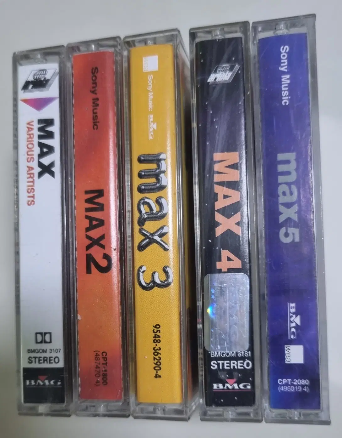 팝 컴필레이션 맥스 MAX 1-5집 (카세트테이프)