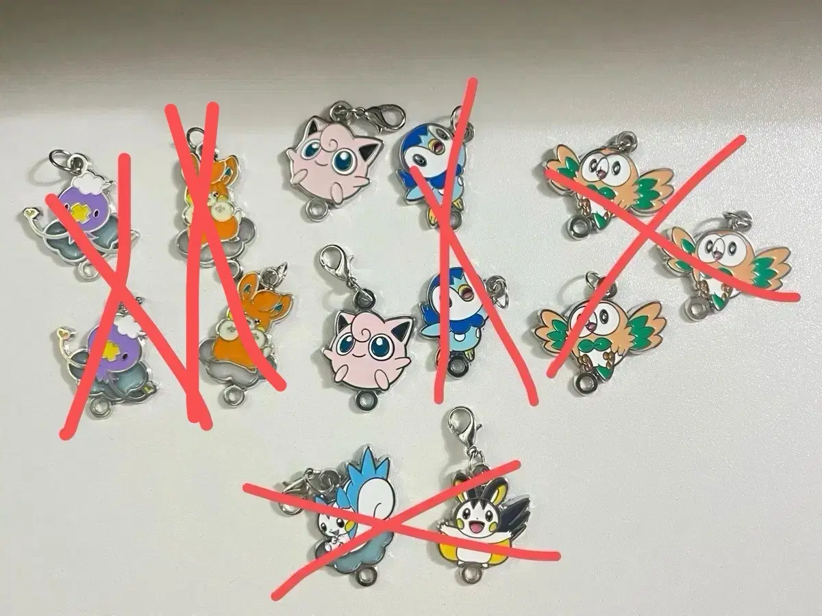 포켓몬 메탈참 메탈 키링 빠모 푸린 흔들풍손