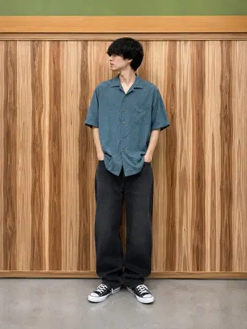 Tommy Bahama 실크 반팔 셔츠 XL 오픈 카라
