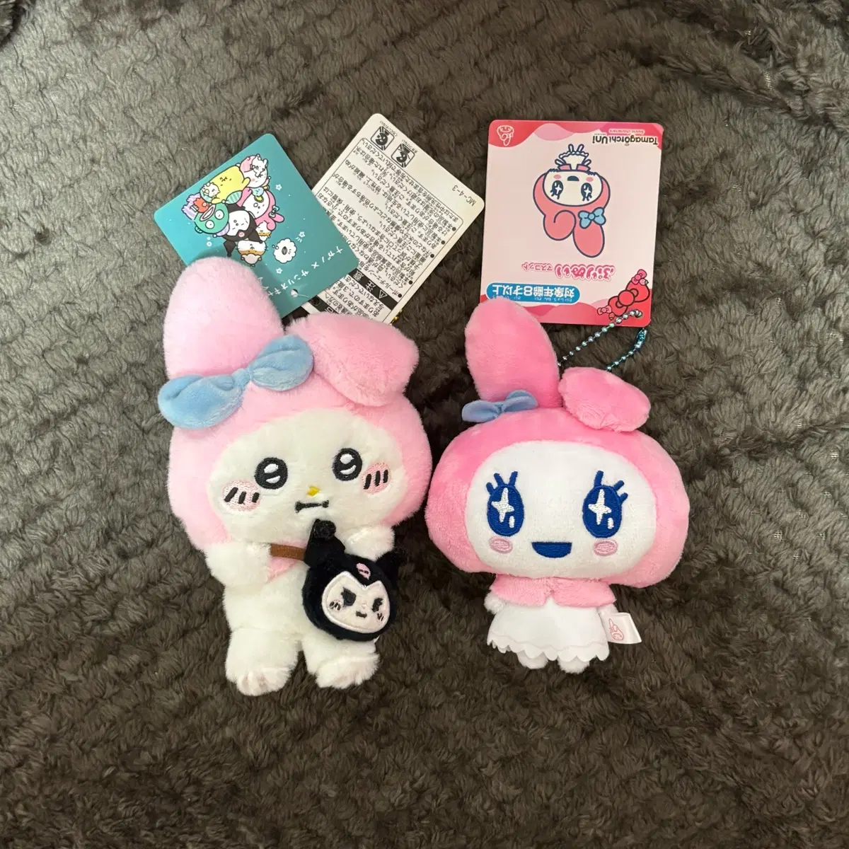 산리오 마이멜로디 콜라보 러블리치 다마고치 농담곰 마스코트 인형