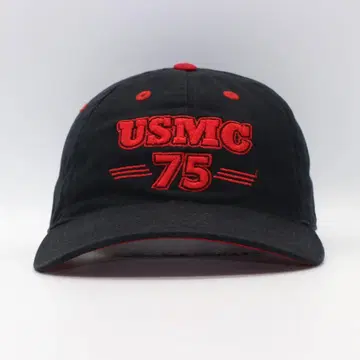 USA제 미군 해병대 USMC 밀리터리 빈티지 캡 블랙 아메카지
