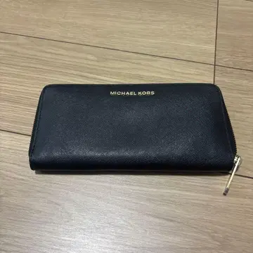 MICHAEL KORS 장지갑 라운드 지퍼 블랙