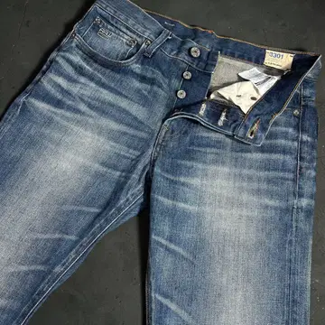 G-STAR RAW 3301 데님 청바지 데미지 히게 31인치