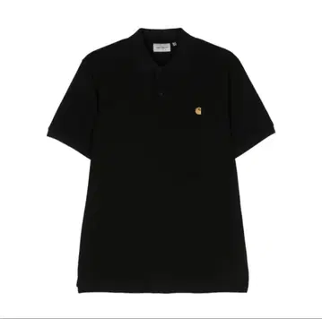 Carhartt WIP 반팔 피케 셔츠 블랙