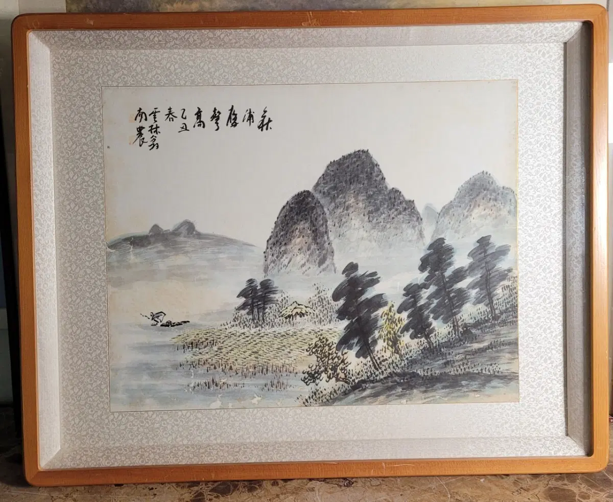 남농허건 봄 풍경화 그림액자