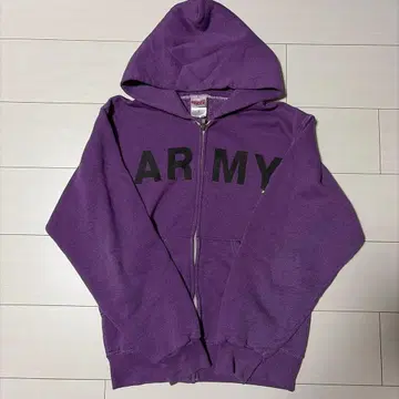 ARMY 집업 후드티 퍼플 S 사이즈
