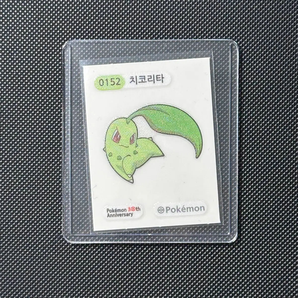 30주년 치코리타 포켓몬 띠부씰 스티커 (슬리브 탑로더 포장)