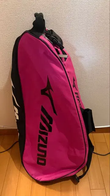 MIZUNO 라켓백 핑크 x 블랙