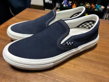 Vans 스케이트 슬립온 네이비 스웨이드 27cm US9