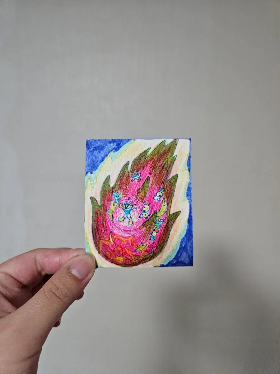 용과 해성 그림 엽서