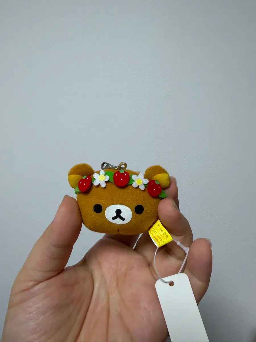 딸기 리락 얼굴 키링