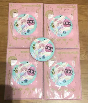 나카요시 7월호 부록 슈고캬라! 주얼 조커 가죽 느낌 코스터 5개 세트