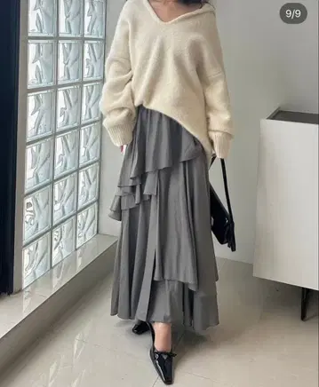 언밸런스 헴 캉캉 스커트