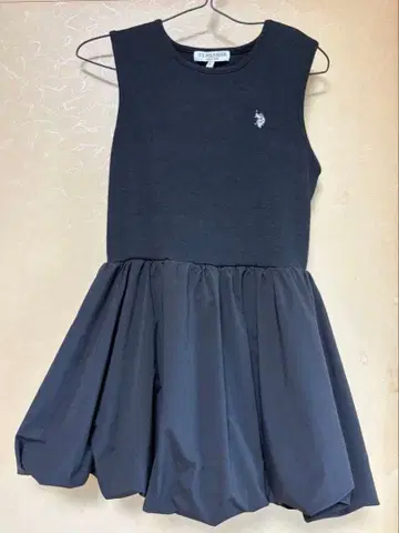 U.S. POLO ASSN 원피스 벌룬 슬리브
