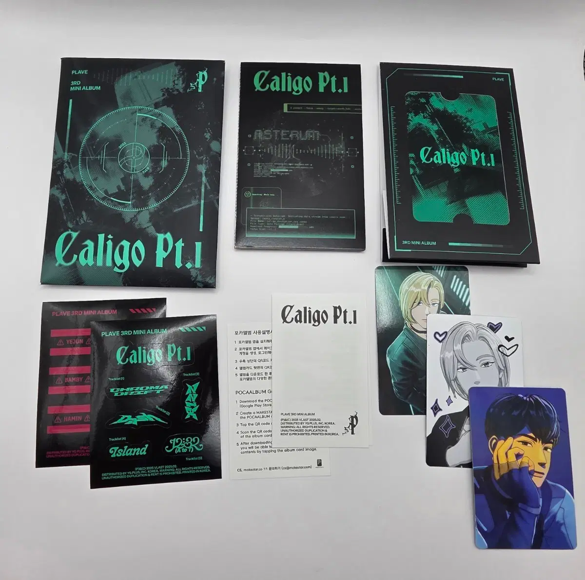 플래이브 Caligo Pt.1 포카앨범